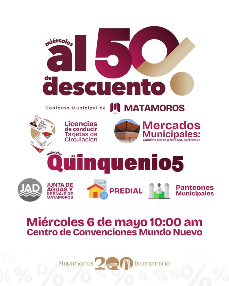 Este miércoles es de aprovechar al máximo con el programa “Miércoles al 50”.