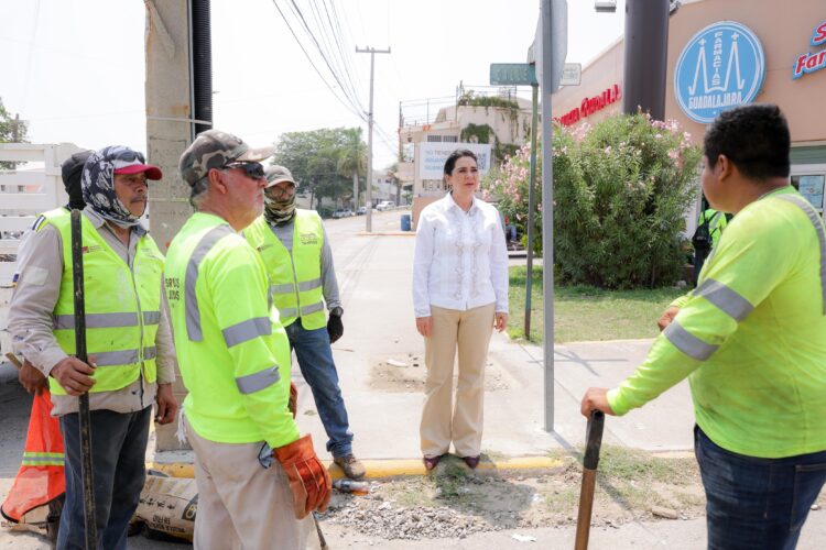 Programa “VAcheando” mejora vialidades en colonias de Tampico bajo gestión de Mónica Villarreal