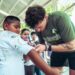 Correbasket convive con niños en CEDID, ‘Clarita Nava de Ulibarri”
