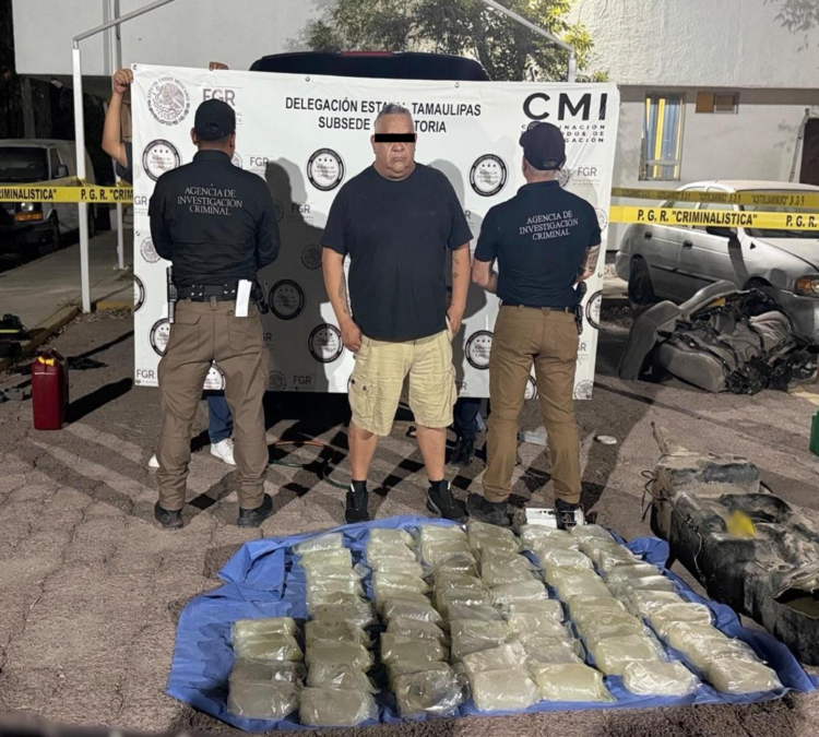 Aseguran 70 kilos de metanfetamina y detienen a un hombre en Tula