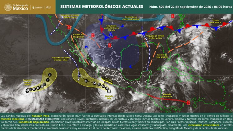Calor intenso, lluvias y vientos marcarán el clima en Tamaulipas