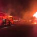 Atiende Protección Civil de Victoria incendio de tractocamión en la Rumbo Nuevo