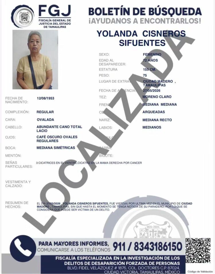 Localizan a desaparecidos: Vocería de Seguridad