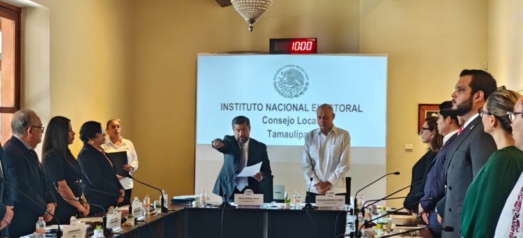 Se instala formalmente el Consejo Local del INE en Tamaulipas para el Proceso Electoral Federal 2026-2027