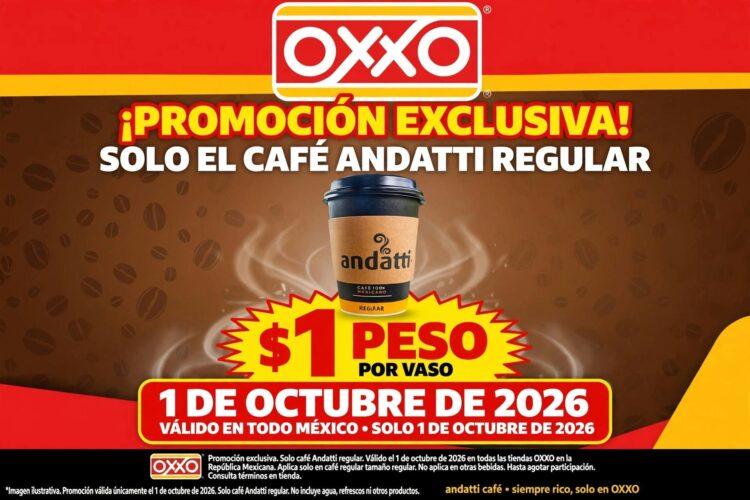 Café del OXXO a solo un peso