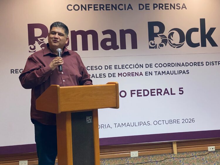Román Bock destaca defensa de migrantes y busca coordinación del Distrito 5 por Morena