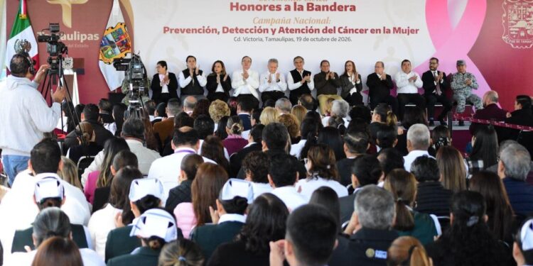 Participa Congreso en acto cívico y arranque de campaña de prevención del cáncer en la mujer 